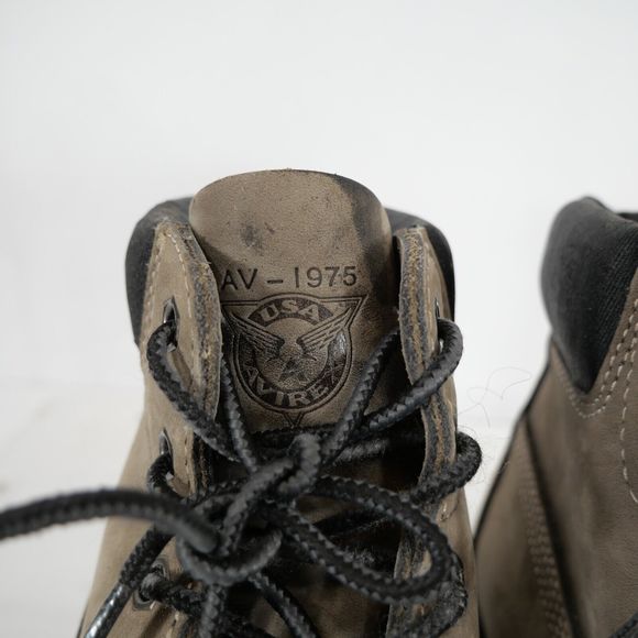 AVIREX USA Women's Hiking Boots Gray Suede Leather Top Upper AVB30032-06 Size 6 - Picture 9 of 14